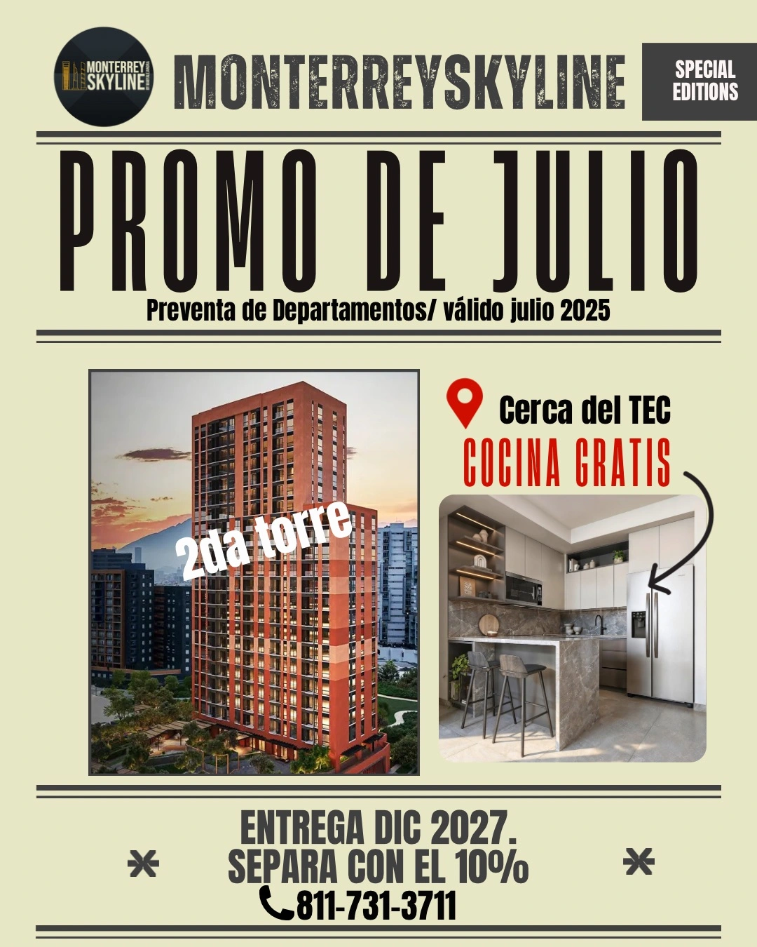 Promo departamentos cerca del Tec
