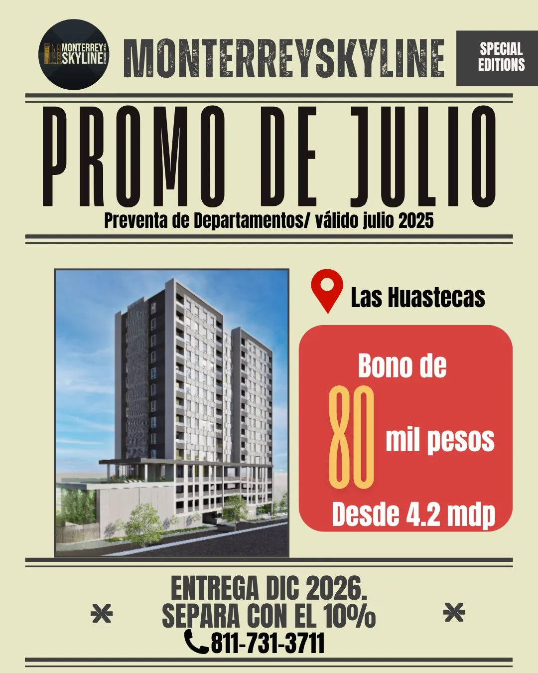 Departamentos en preventa en Monterrey